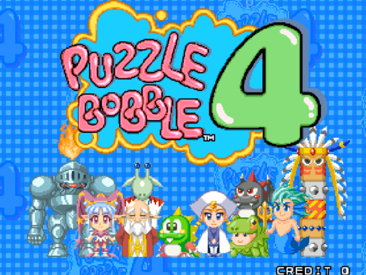 퍼즐버블4-오락실게임-메인-화면