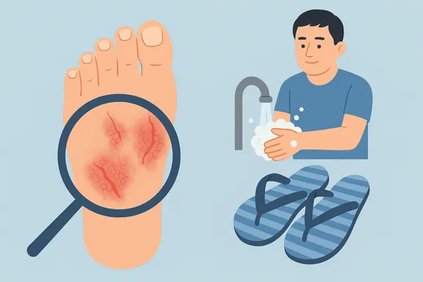 발가락 사이 가려움은 초기 무좀