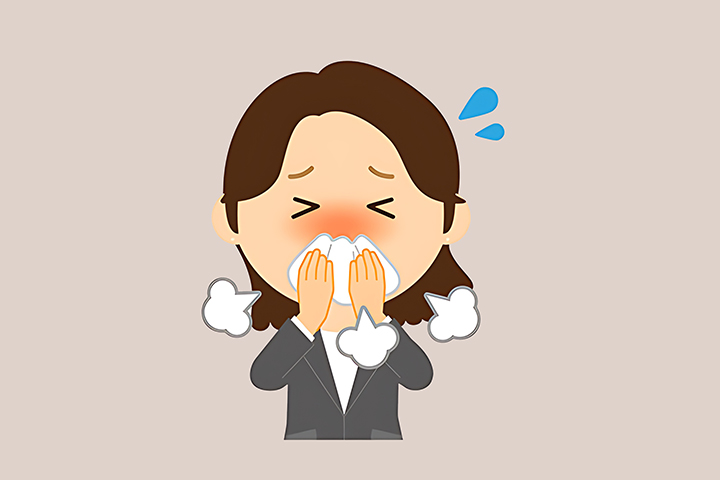 콧물이-심한-여성