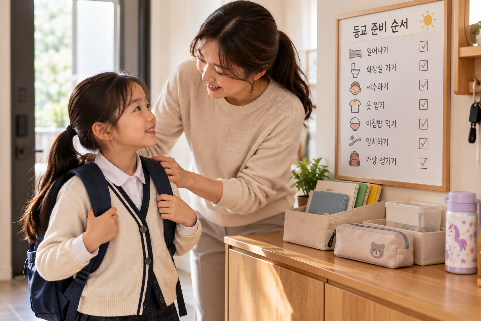 따뜻한 등교 준비 시간