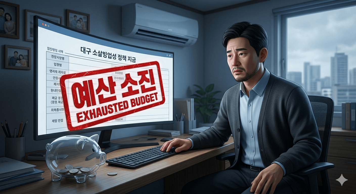 소상공인 고효율기기 지원금 예산 소진으로 신청 실패한 사례