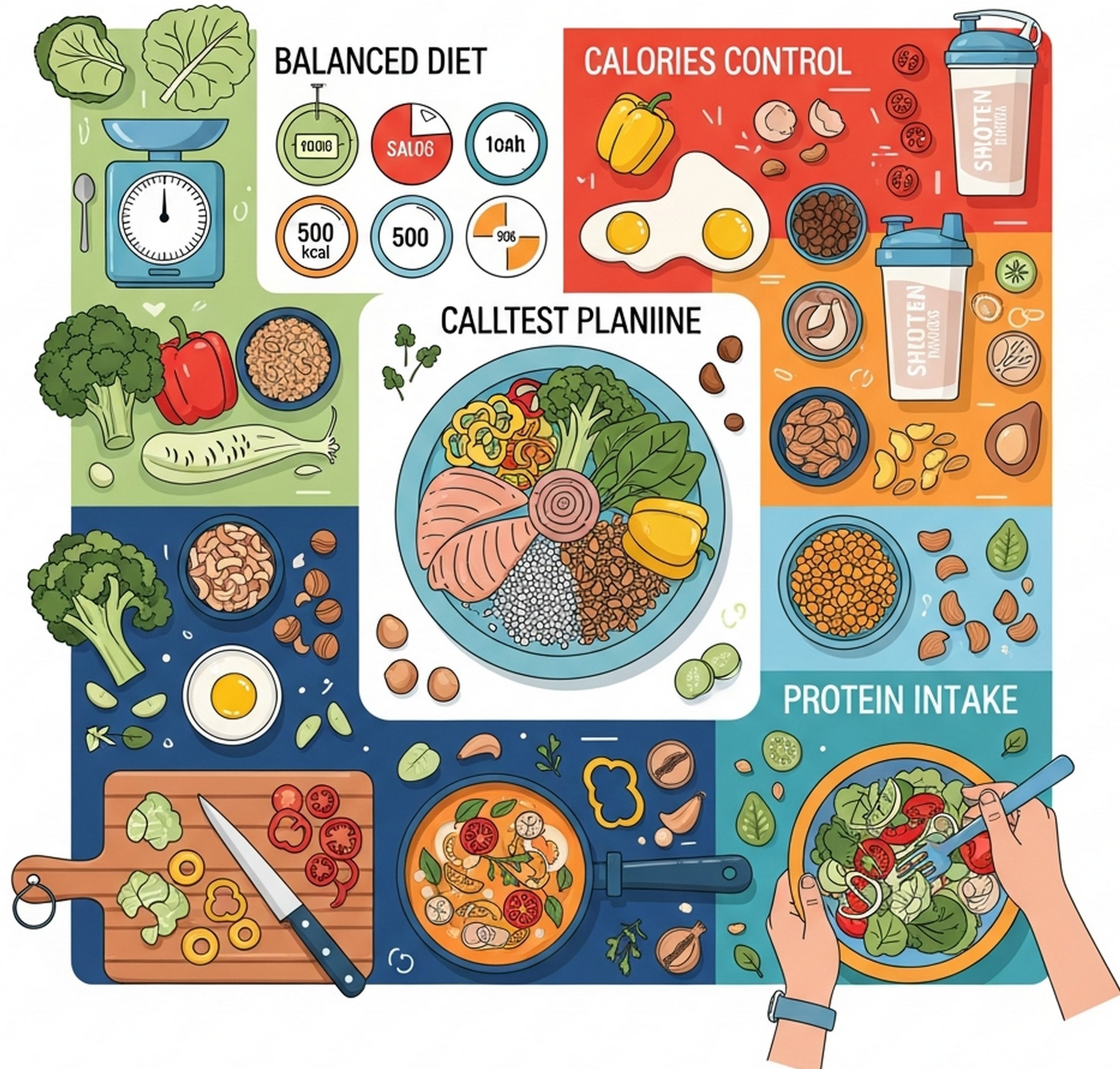 균형 식단 준비