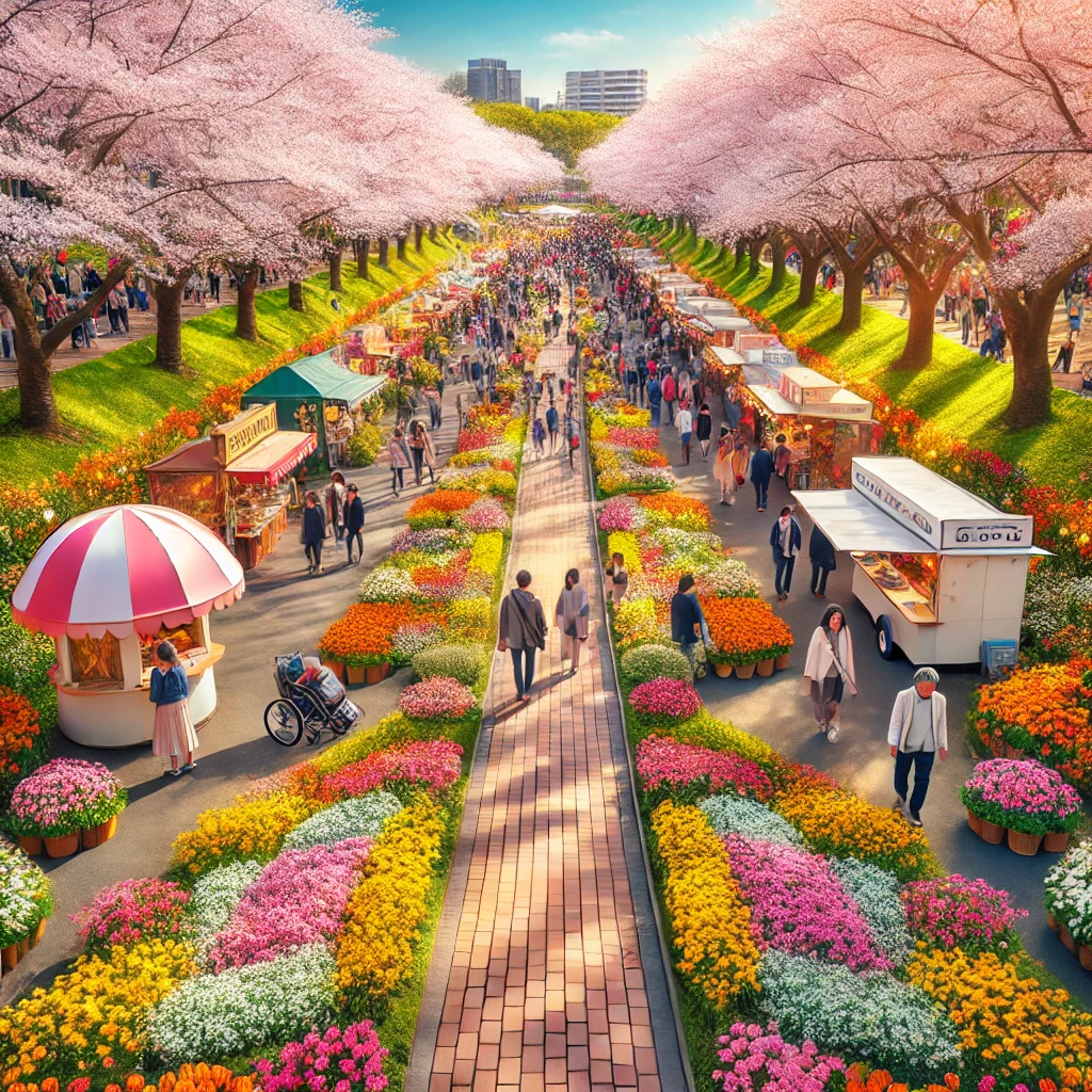 봄꽃 축제 사진