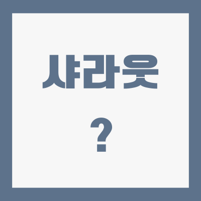 샤라웃의-뜻-의미