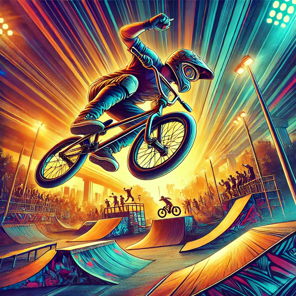 익스르림-자전거-연기