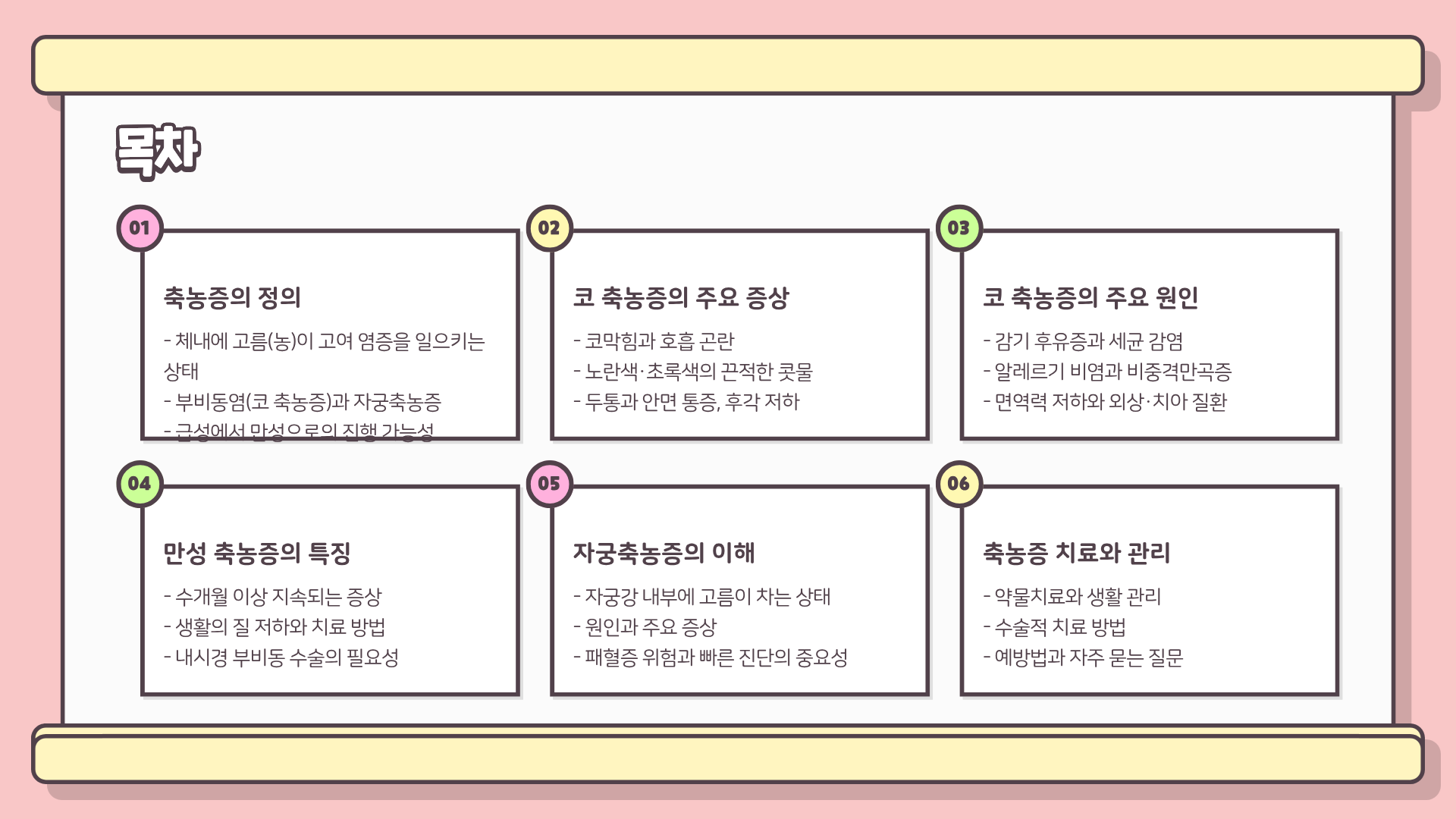 축농증 증상과 원인, 만성 축농증 증상, 자궁축농증 증상까지 완벽 정리