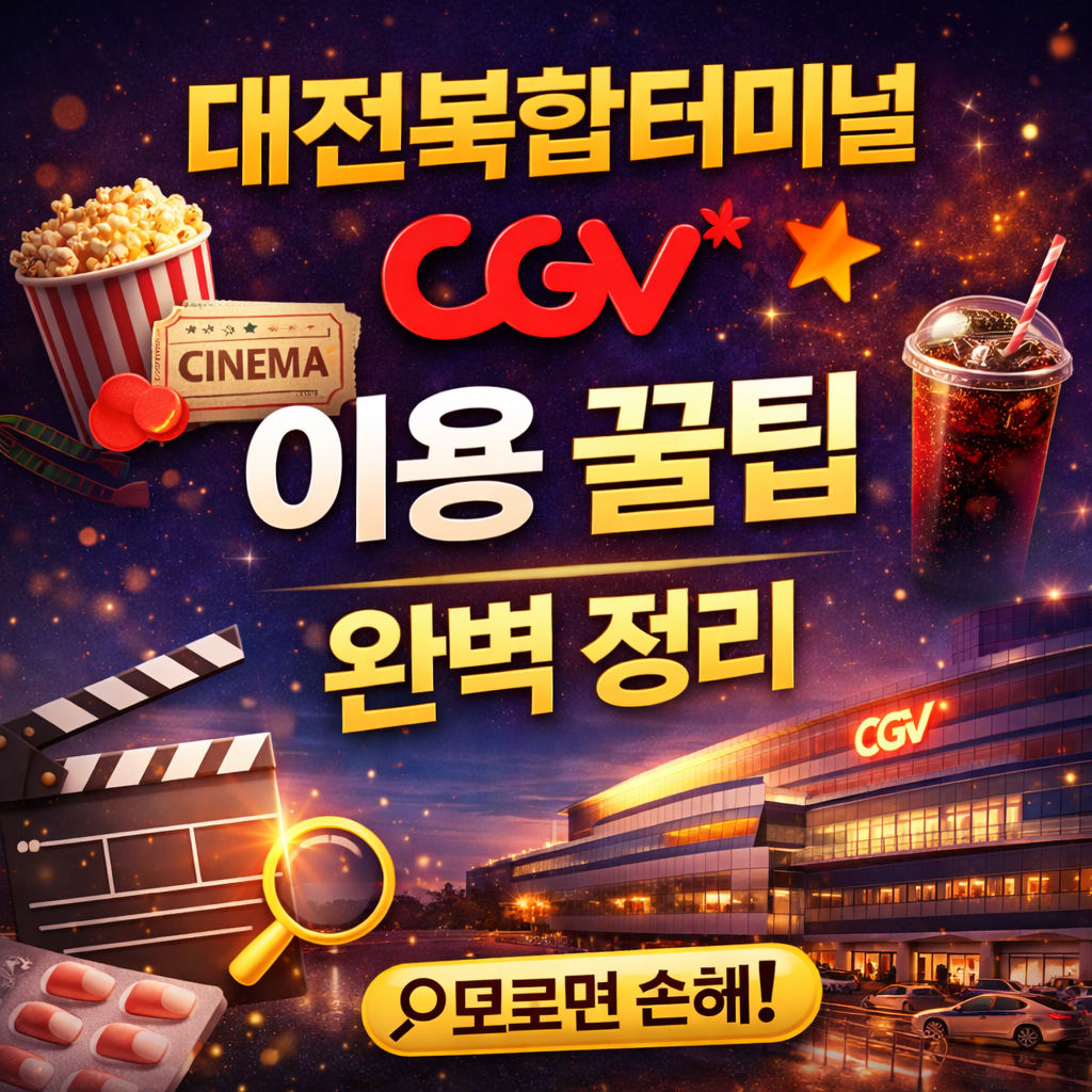대전복합터미널 CGV 상영 시간표 확인하기
