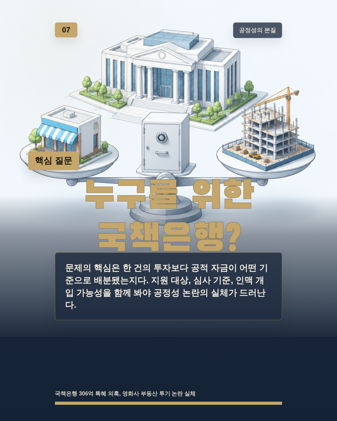 누구를 위한 국책은행?