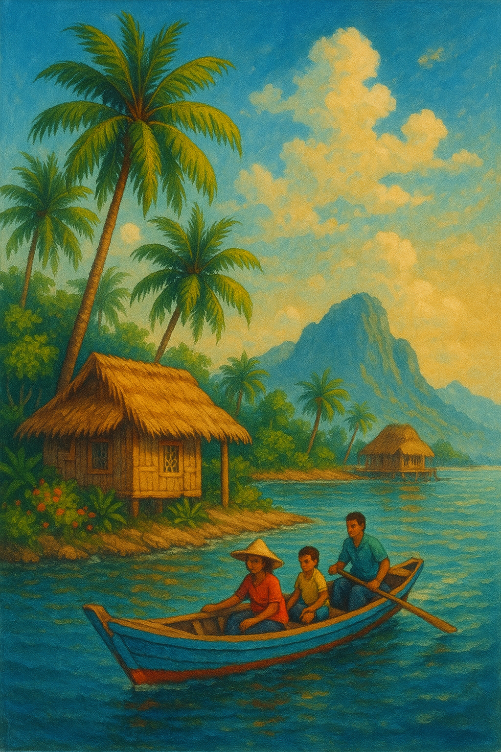 필리핀의 풍경을 그린 이미지