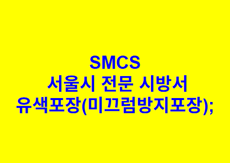 유색포장(미끄럼방지포장); SMCS 서울시 전문