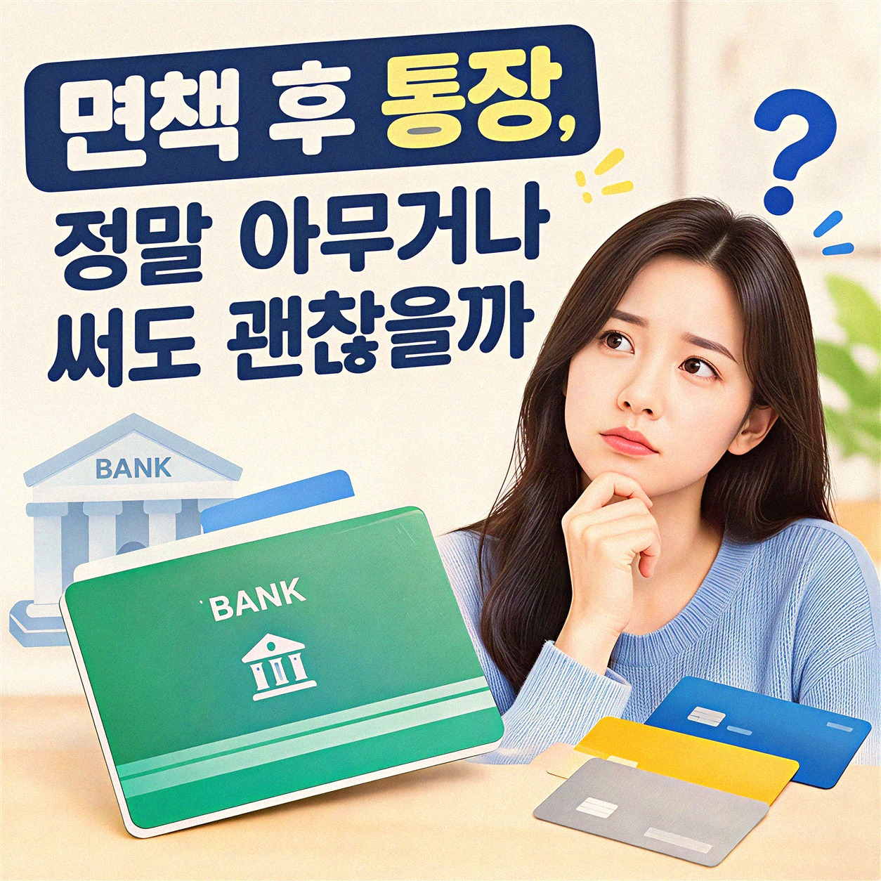 개인파산 면책 후 통장 사용, 이게 궁금했구나