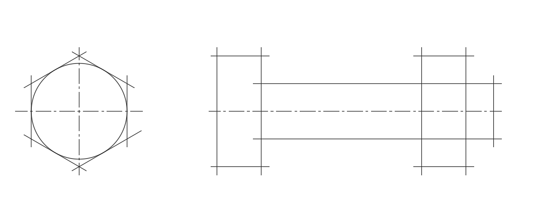 육각머리볼트-너트-그리기-문제