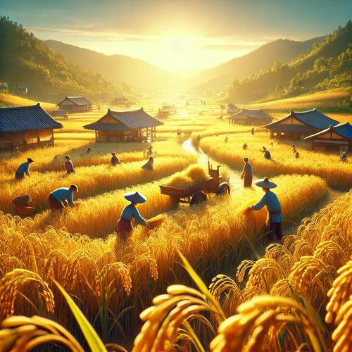 황금빛 논밭의 탄생