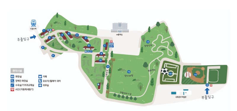 용산어린이정원내부지도
