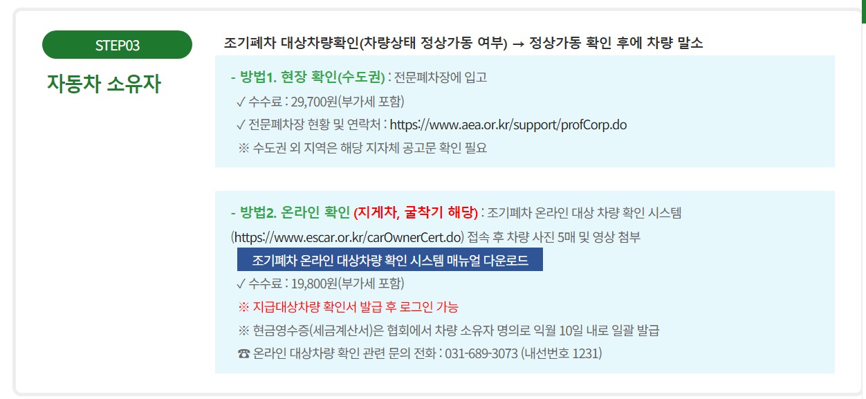 노후 경유차 폐차지원금