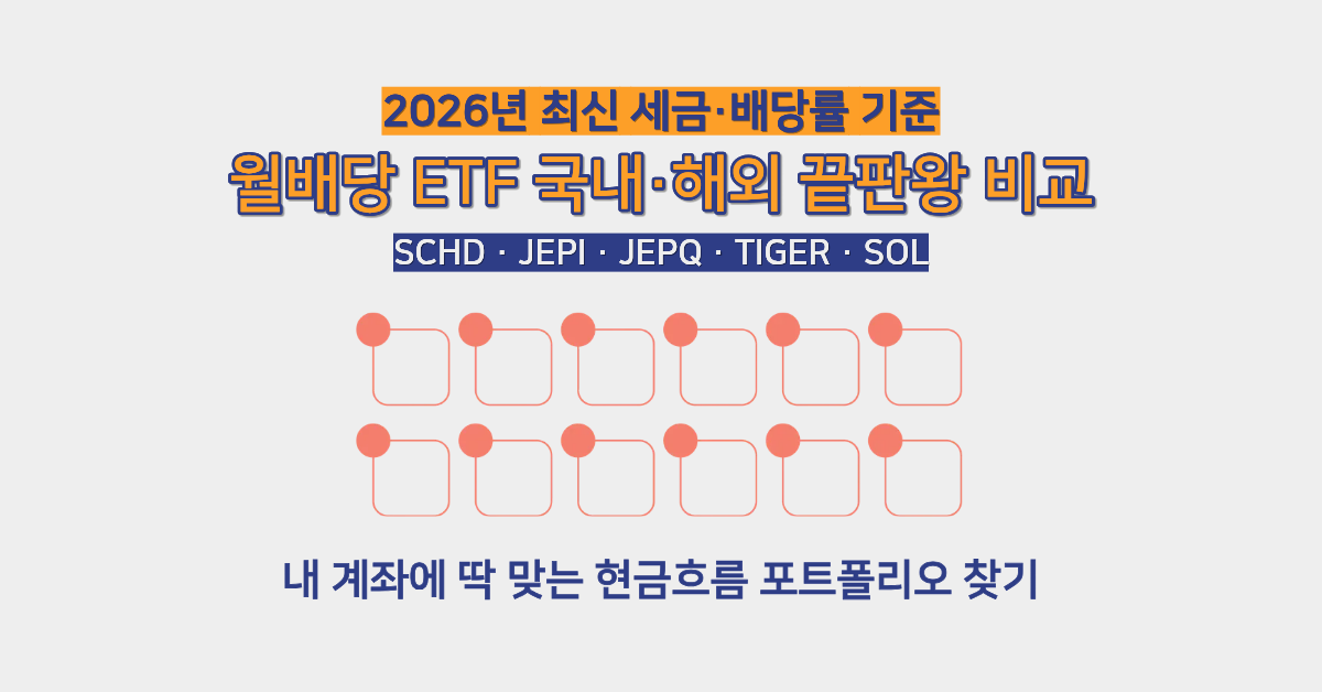 월배당 ETF&nbsp;국내&middot;해외 끝판왕 비교