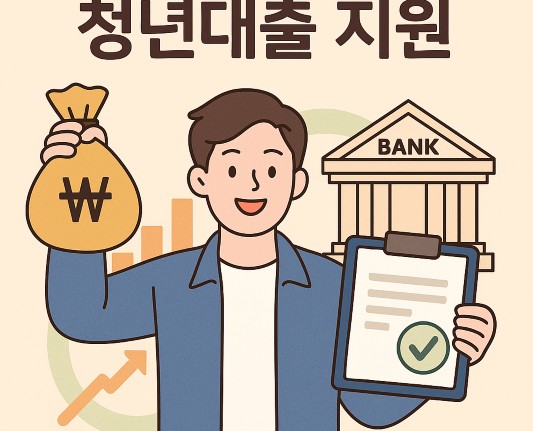 정부지원대출을 받은 청년모습