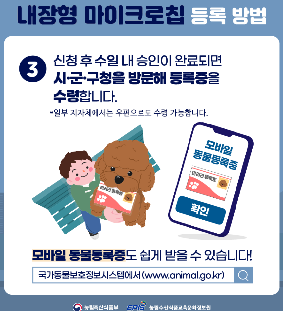 반려동물 마이크로칩 등록방법