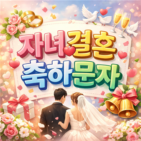 자녀 결혼 축하 문자