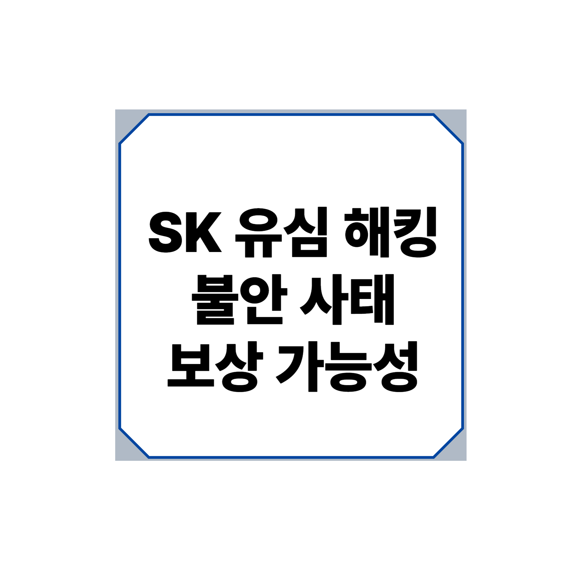 갑자기 PUK번호? SK 유심 해킹 불안 사태, 보상 가능성까지 정리