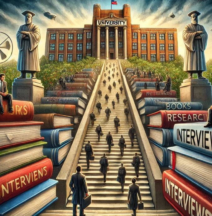 대학교 취업난이도를 보여주는 사진