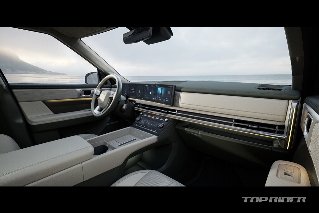 현대차 5세대 싼타페(MX5) 공개 박시한 외관과 테라스