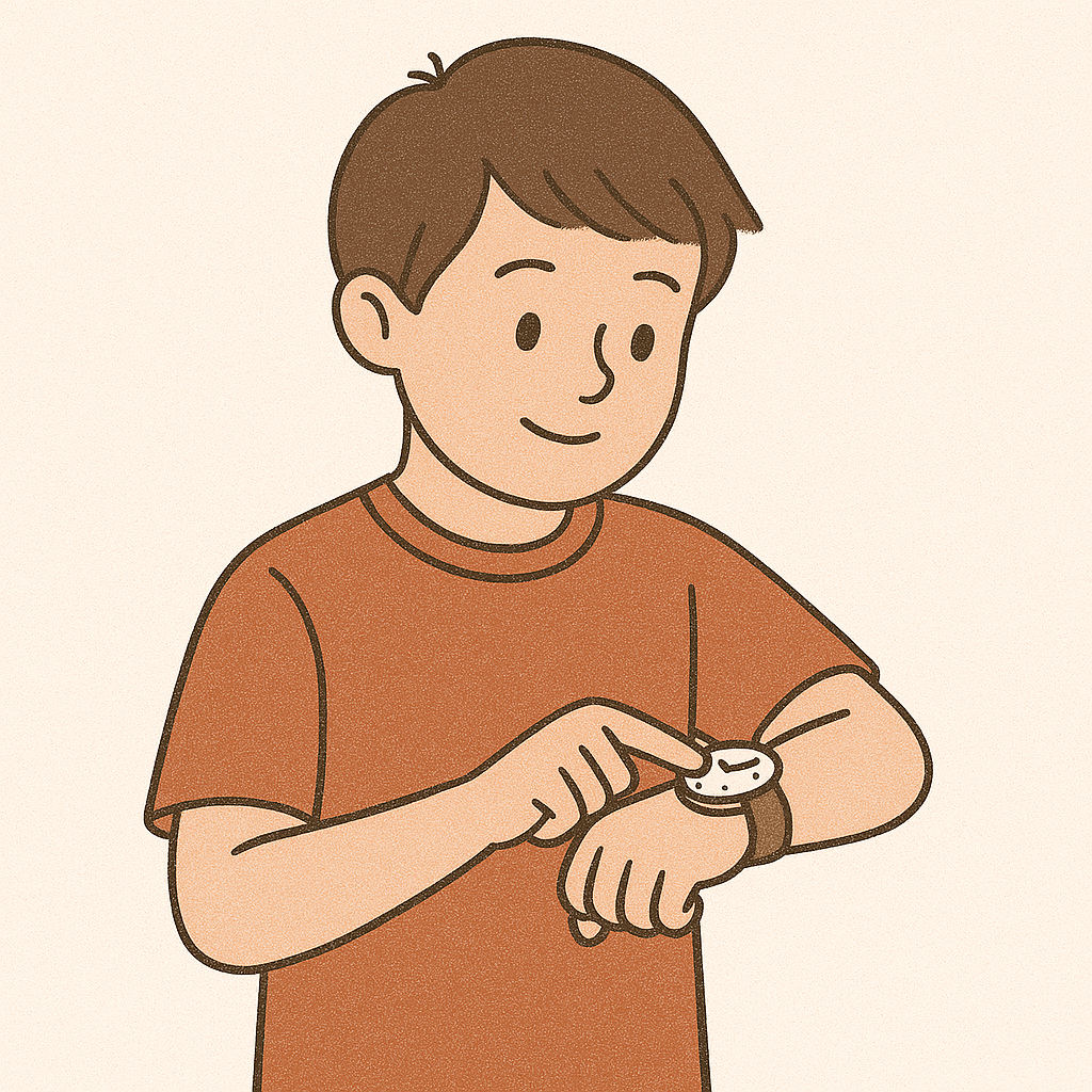 시간 약속 잘 지키는 아이