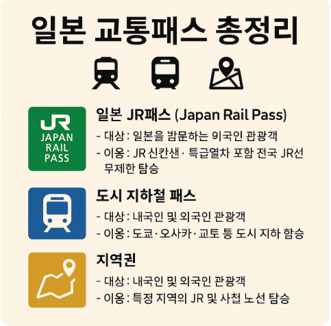 일본 교통패스 사진