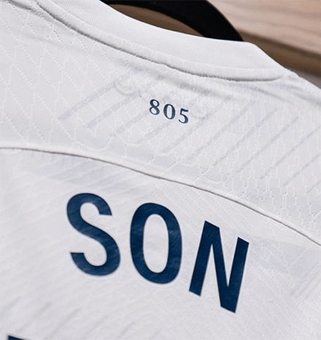 805번이 새겨진 손흥민 유니폼 이미지 캡쳐