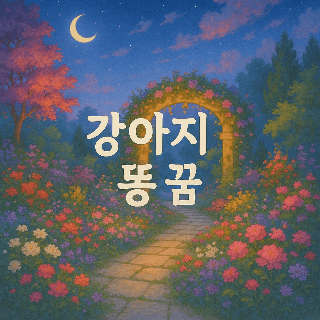 강아지 똥 꿈 해몽