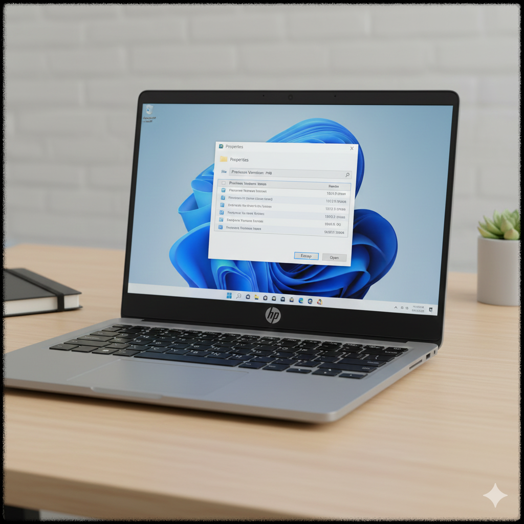 윈도우 이전 버전 기능으로 삭제된 파일을 복구하는 과정