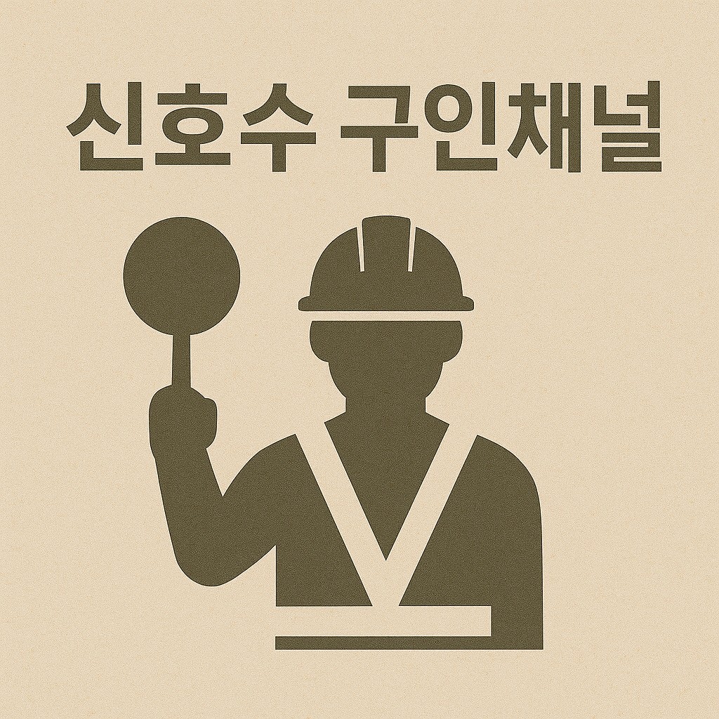 신호수 구인채널