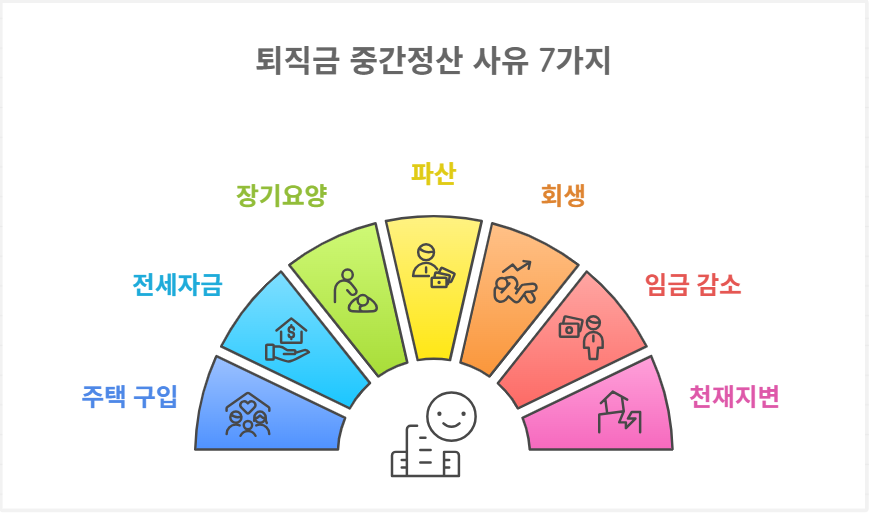퇴직금 중간정산 사유 7가지