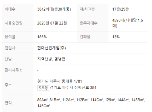 단지정보