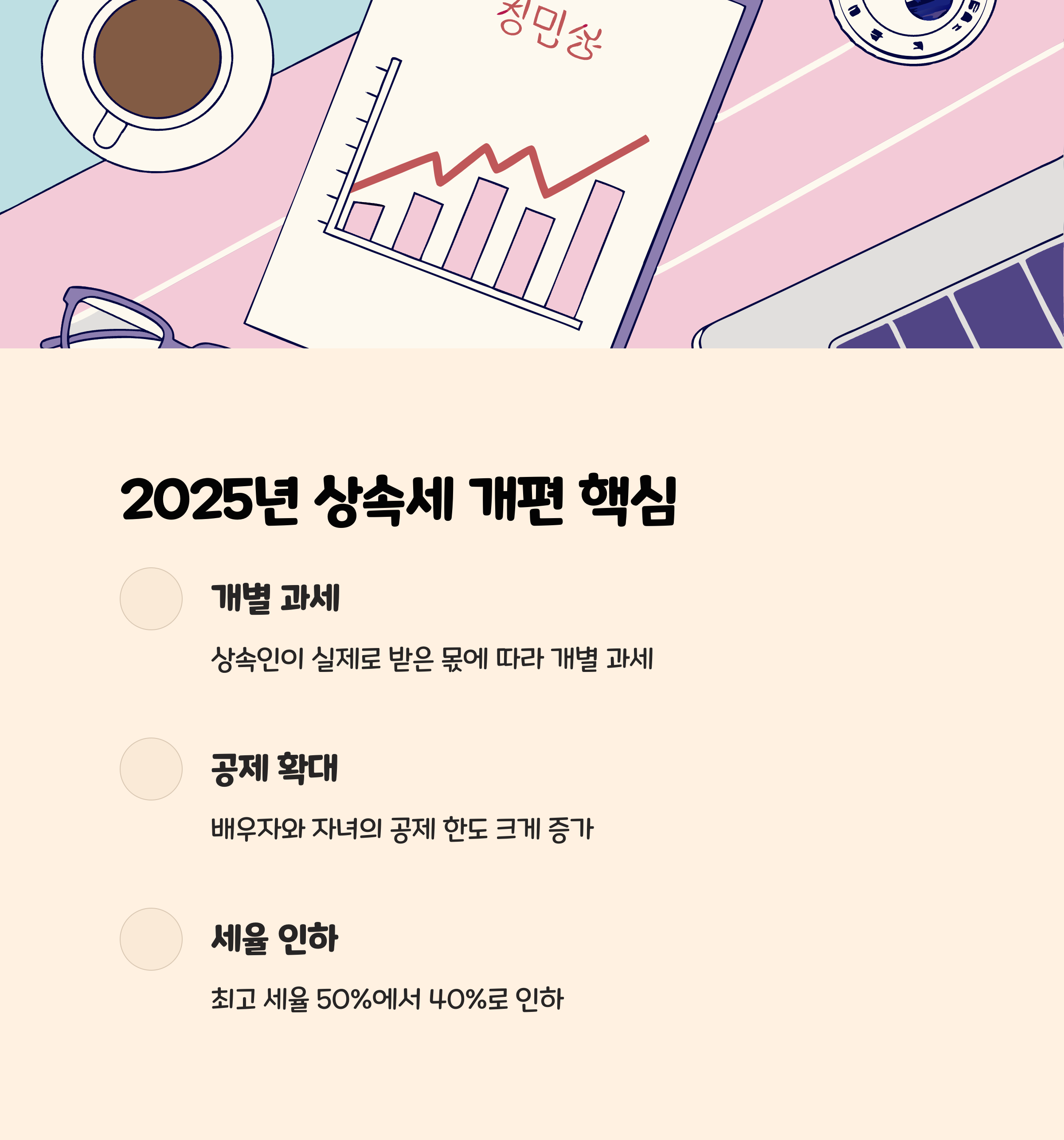 2025년 상속세 개편 핵심 요약