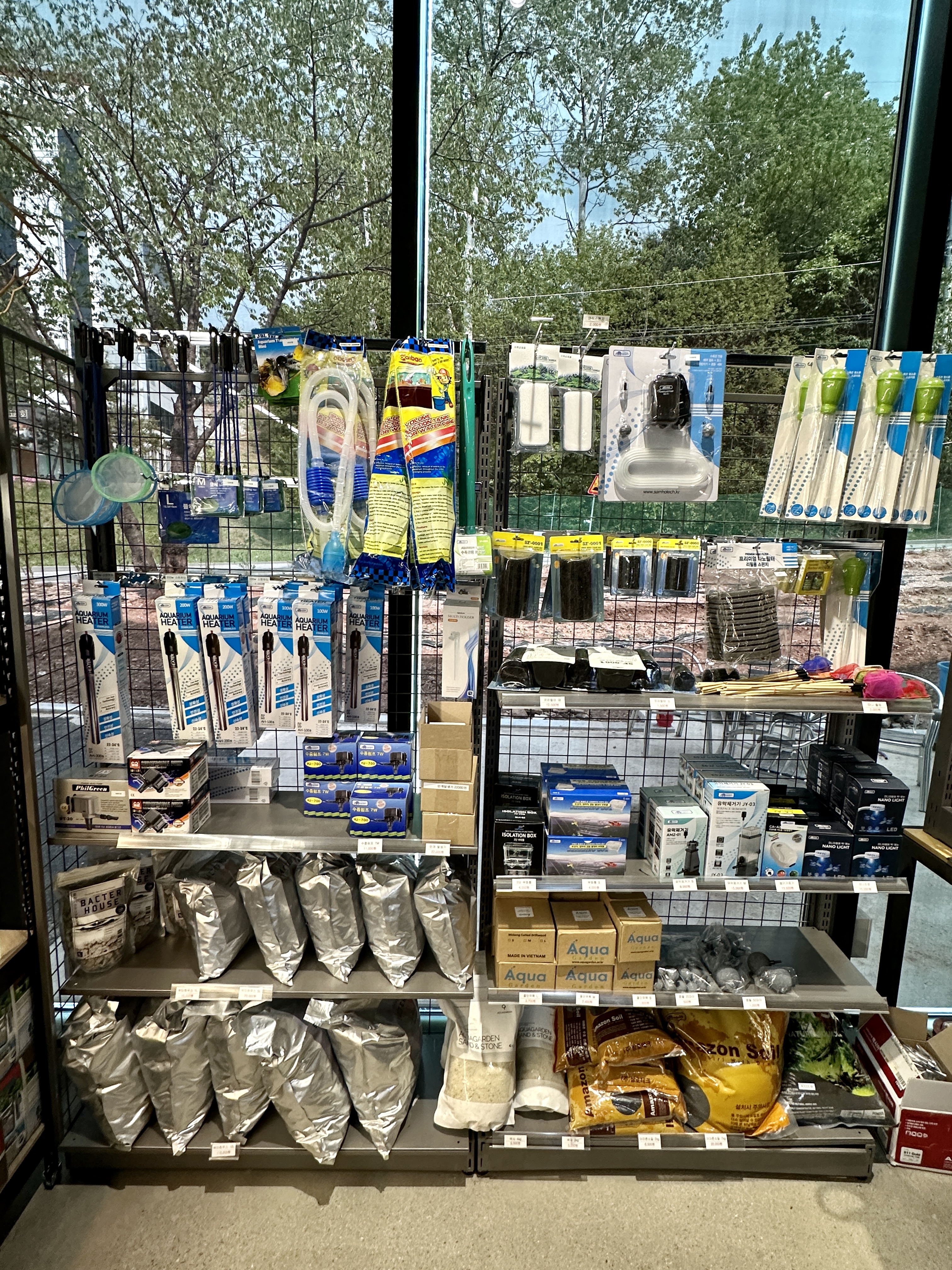 춘천 카페리움 수족관 용품