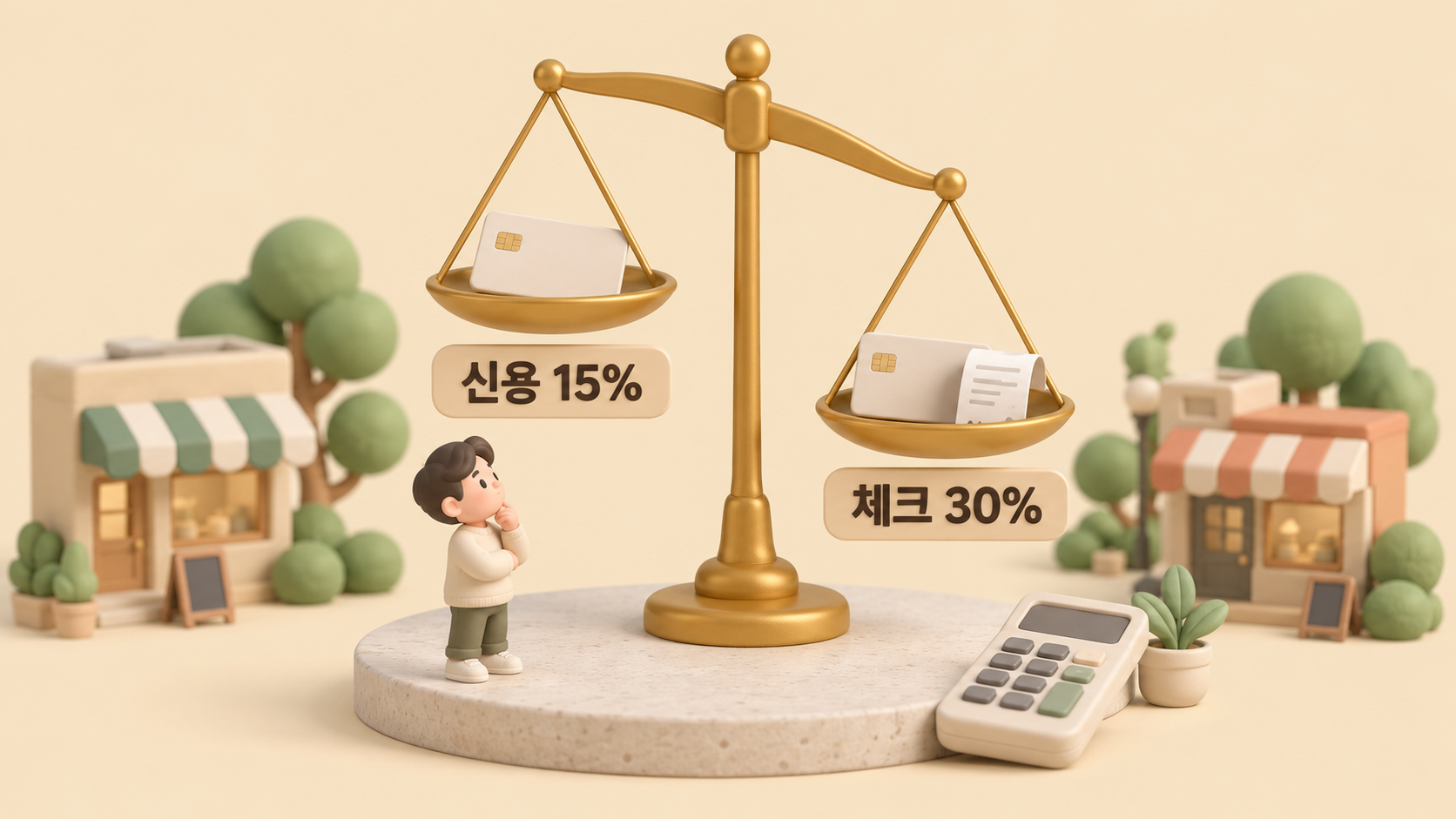 결제수단 공제율 저울