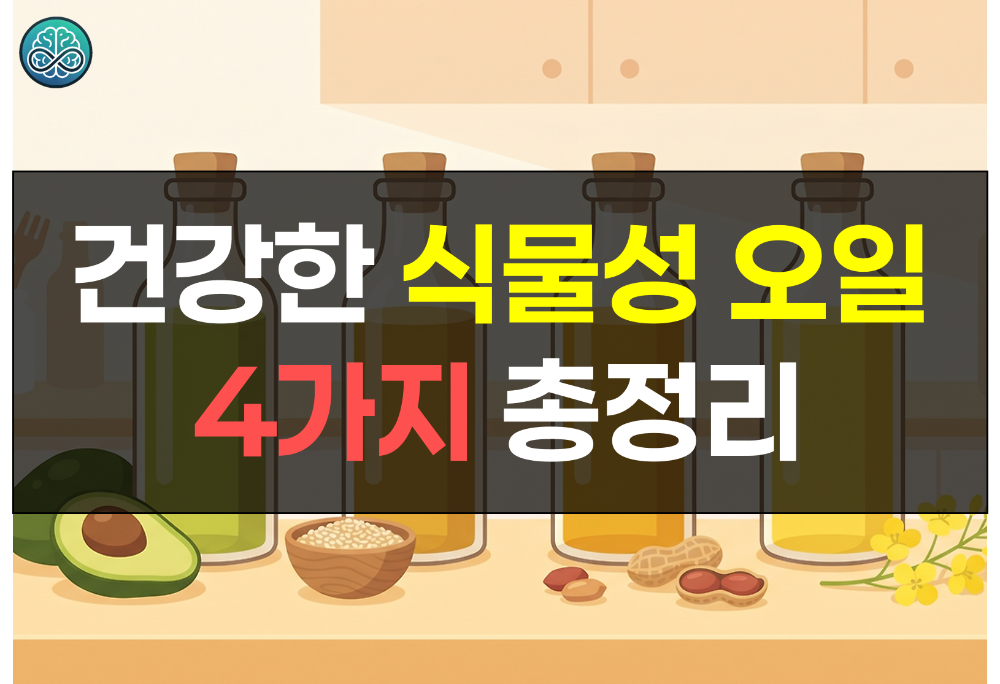 건강한 식물성 오일 4가지 총정리