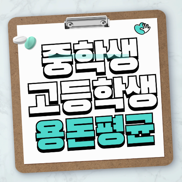 고등학생 용돈 평균