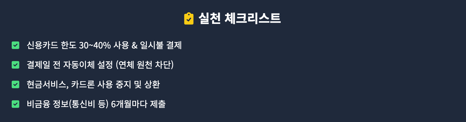 실전 체크리스트 인포그래픽
