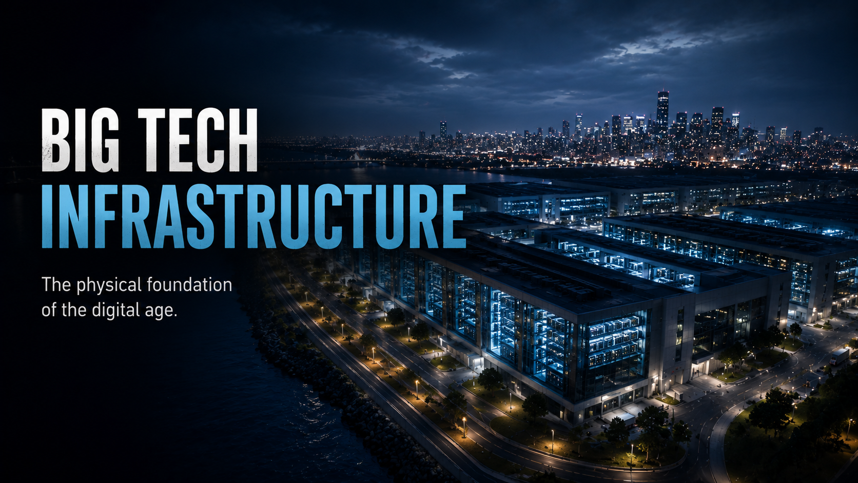 Large-scale AI data center powering cloud and digital infrastructure
