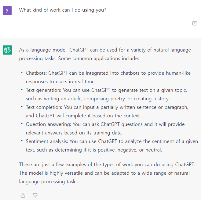 What kind of work can I do using you?