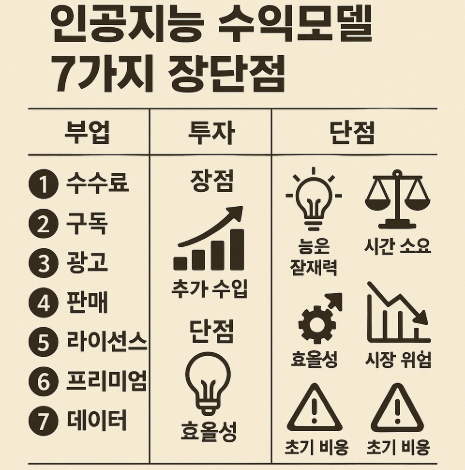 인공지능 수익모델 7가지 장단점 관련 사진
