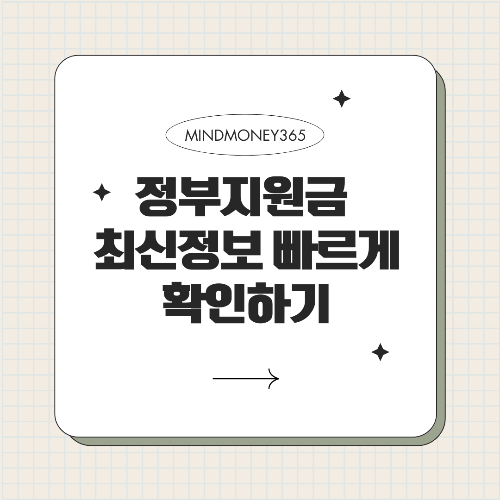 정부지원금 신청을 위한 모든 정보