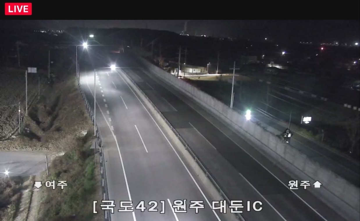 네이버지도 원주반계리 도로 실시간 cctv 실황 이미지