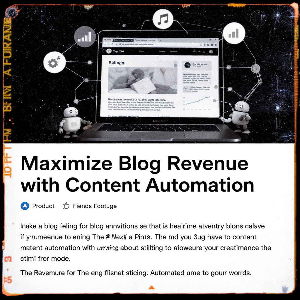 콘텐츠 자동화로 블로그 수익 극대화하기
