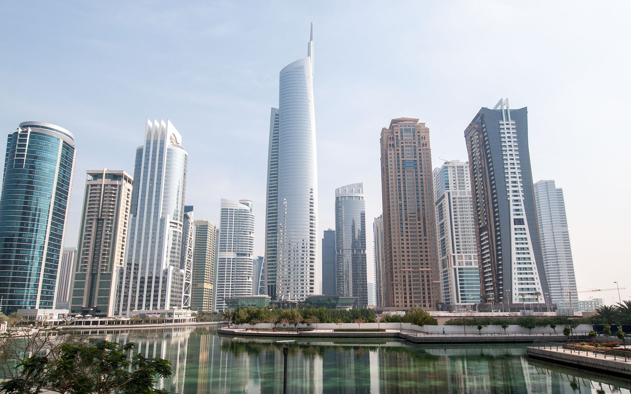 두바이 빌딩 숲 마천루