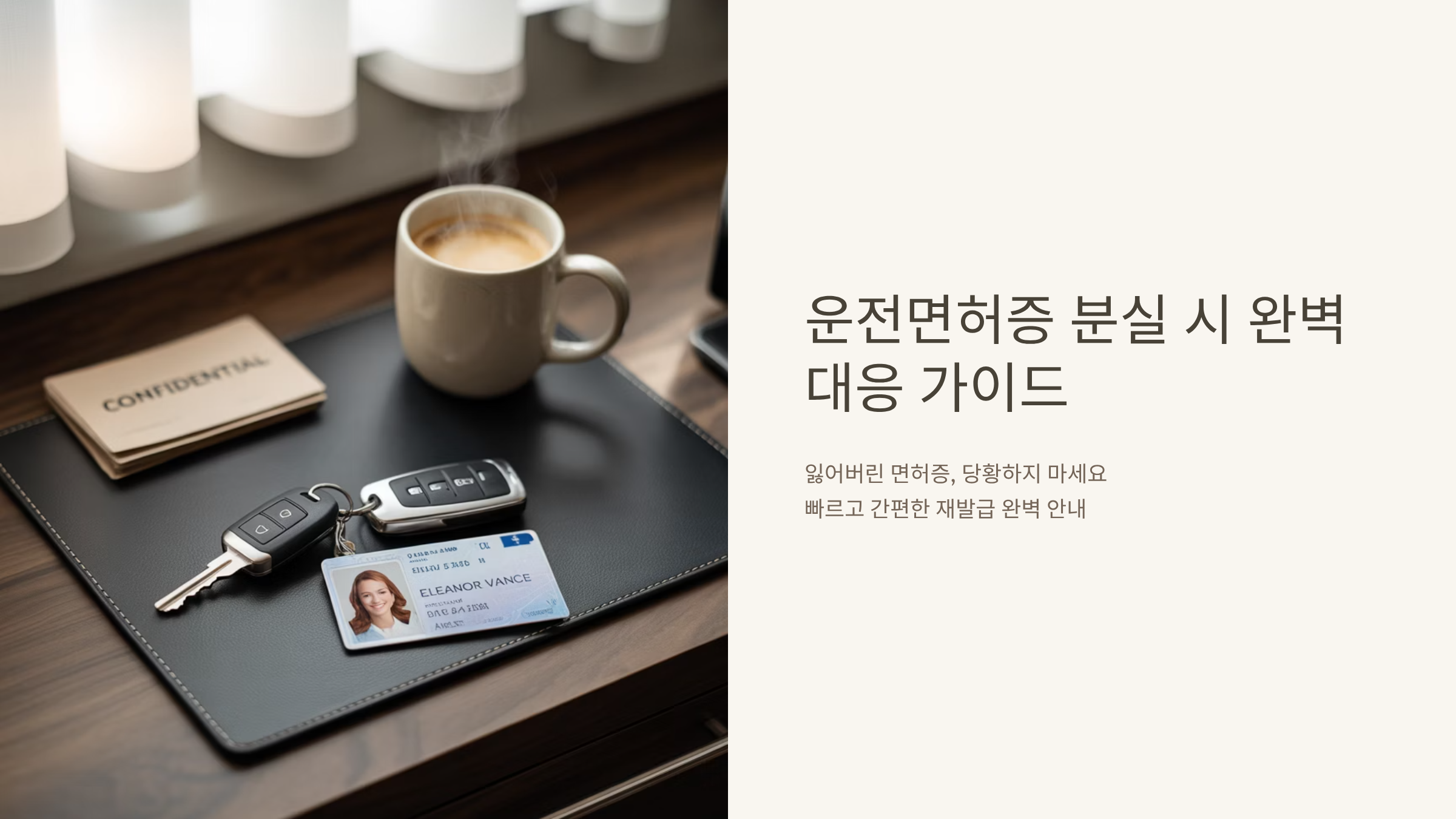 면허증 분실시 재발급 완벽 대처법