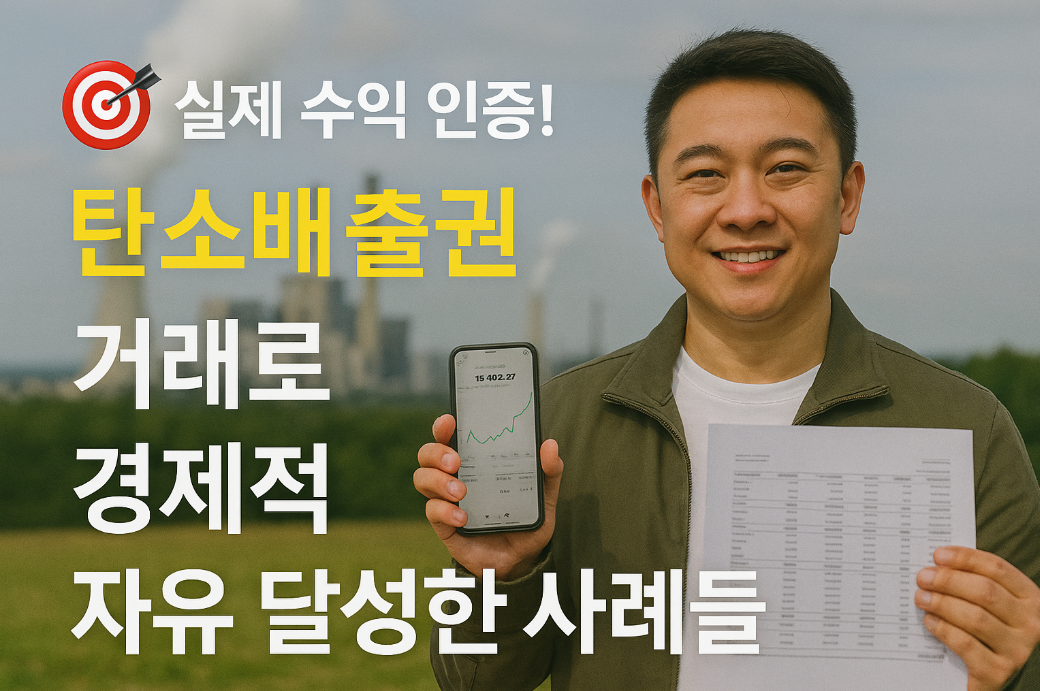 탄소배출권 거래로 경제적 자유 달성한 사례들