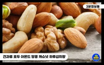 견과류 효능 섭취량 칼로리_11